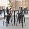 Flash Furniture 30 RD Bar Top Table Brown Poly Top/Black Frame JJ-T14623H-76-BRBK-GG - alternate 5